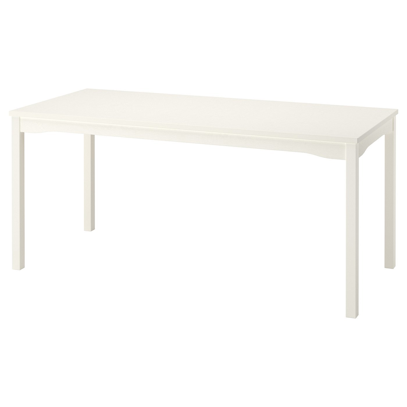 Birchline, Table, white/birch veneer, 168x74 cm