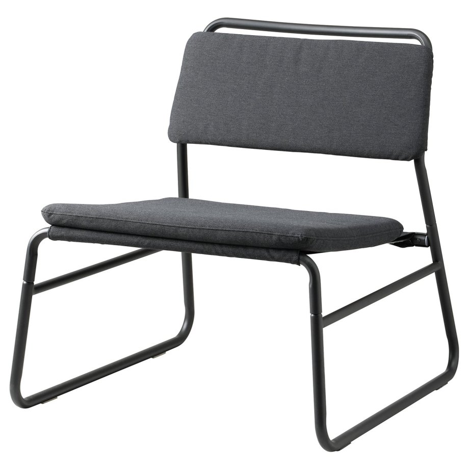 Vissle Dark Grey Easy Chair, Easy chair, Vissle dark grey