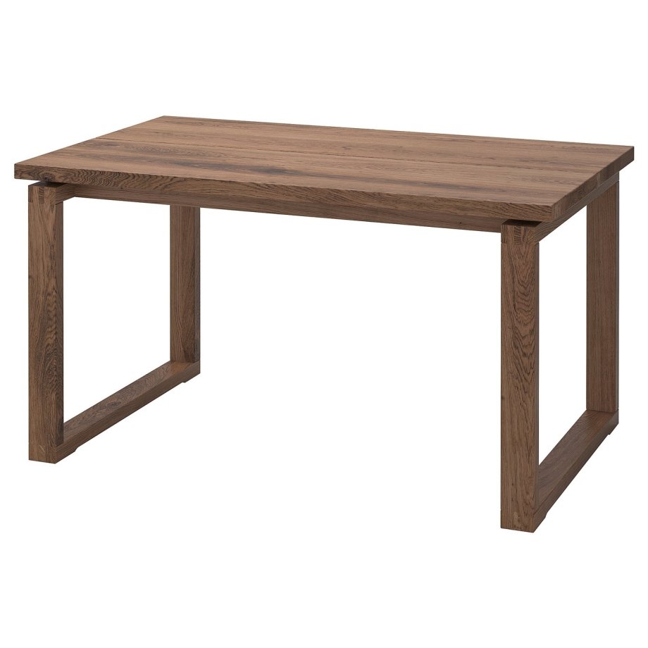 Oakford, Table, oak veneer brown stained, 140x85 cm