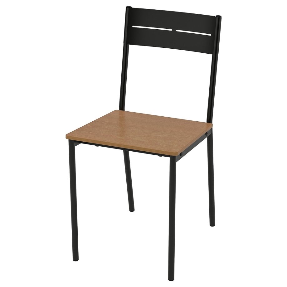 Black-Brown Stained Chair, Chair, black/brown stained