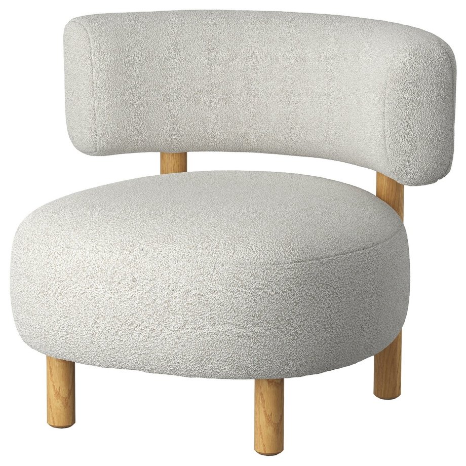 Djurmo Grey Armchair, Armchair, Djurmo grey/white