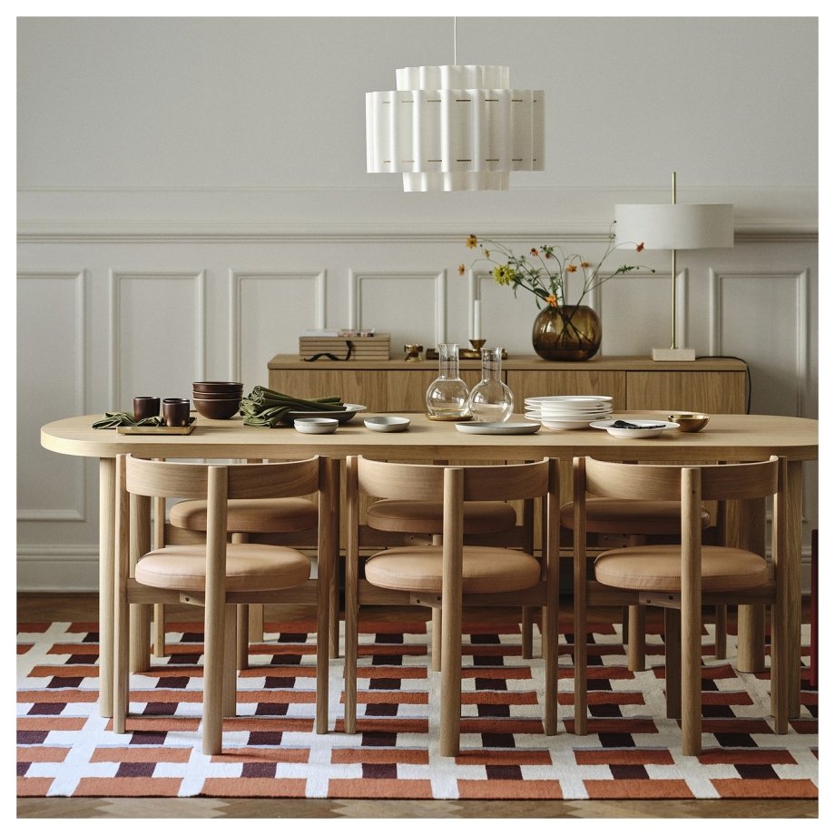 Oakline, Table, oak veneer/oak veneer, 230x90 cm